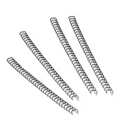 Anneaux métal 34 boucles Ø 6mm noir boîte de 100 R.53218