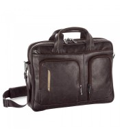 Serviette homme 42x31x12cm 15.6" Data gris 2comp imperméable R.414020