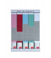 Tableau planning fiches T - 5 colonnes 24 fentes  R.2911680