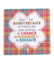 Carte 15x15cm "expession" assortis 