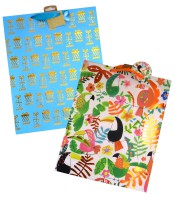 Sac cadeau cabas 32x40x12cm assortis 