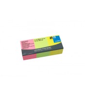 Note repositionnable 50x40mm brillant Px12x 80f. = 4V/4R/4J
