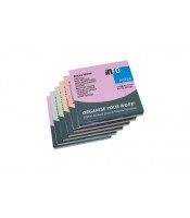 Note repositionnable 75x75mm harmony Px 6 = 2M/1B/1V/1J/1R  R.5854-80