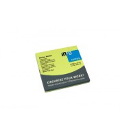 Note repositionnable 75x75mm brillant 80 feuilles vert  R.5654-33