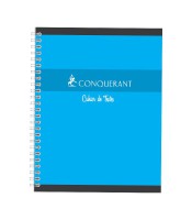 Cahier 17x22 seyès texte 124 pages rel intégrale 70g ConquérantXXX