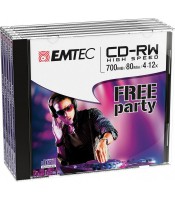 CD RW réinscriptible 80' 700' boîtier classique 4-12x