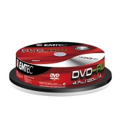 DVD+RW  4,7 Go 4 X  spindle de 10 DVD de 120'