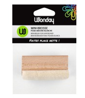 Brosse mini ardoise blanche poignée bois R.FAR900542