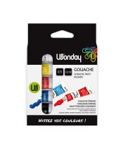 Gouache tube aluminium 12ml boîte de 5 couleurs R.APN400092   XXX
