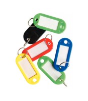 Porte clés étiquettes coloris assortis paquet de 20 R.FA62170