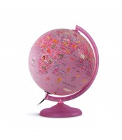Globe 25cm kids lumineux rose R.464912 /FOP550163
