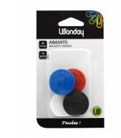 Aimants ø 30mm boîte de 4 coloris assortis R.FAI300092