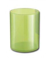 Pot à crayons vert translucide R.FAB200001