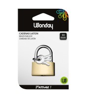 Cadenas à clés laiton 30mm R.195038/SCD300072