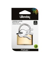 Cadenas à clés laiton 40mm R.SCD400072
