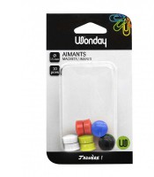 Aimants ø 15mm boîte de 10 coloris assortis R.FAI150092