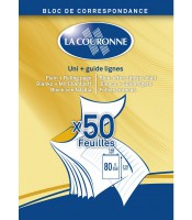 Bloc correspondance 148x210 blanc uni R.1474