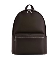 Sac à dos 28.5x42x14.5cm Basile zippé toile cuir noir R.TBAS2710N01