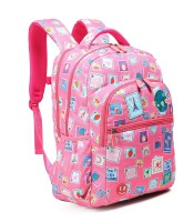 Sac à dos grand modèle globetrotter rose 3 compartiments R.LS02426