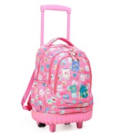 Trolley grand modèle globetrotter rose 3 compartiments R.LS02447