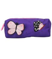 Fourre-tout butterflies violet rose 2 compartiments  R.LS03892