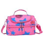 Sac goûter isotherme starlight rose bleu 2 compartiments R.LS03978