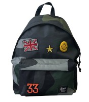 Sac à dos grand modèle city camo patches vert R.CL01017