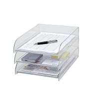 Corbeille courrier pleine acrylique transparente R.1950105