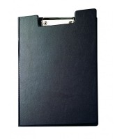 Porte-blocs A4 noir avec rabat R.2339590/2339290