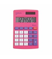 Calculatrice 8 chiffres scolaire poche M8 rose R.7261022 