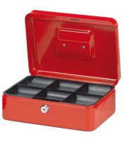 Caisse monnaie 25x19x9cm rouge / noire R.5611325/5611390