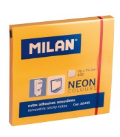 Note repositionnable 76x76-100 pages orange néon R.85435