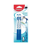 Feutres moyen pour ardoise blanche paquet de 2 bleu R.741310LM