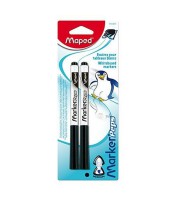 Feutres moyen pour ardoise blanche paquet de 2 noir R.741311LM