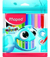 Feutres pointe fine/moyenne boîte de 12 peps Ocean R.845720