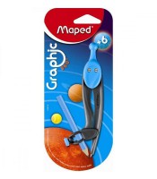 Compas à canon avec crayon graphic blister +6 ans R.019110