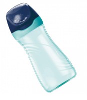 Gourde plastique 430ml origins bleu/vert R.871504
