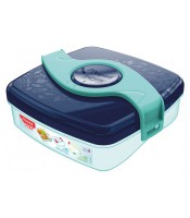 Boîte goûter concept origins carré 520ml bleu- vert R.870304