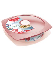 Assiette à déjeuner adulte 900ml rose R.870201   s
