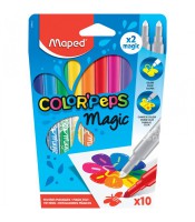 Feutres pointe moyenne magic boîte de 10 color'peps R.84 XXX