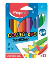 Crayons à la cire boîte de 12 plasticlean color'peps R.862011