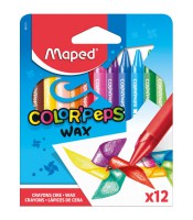Crayons à la cire boite de 12 color'peps wax R.861011