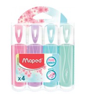 Surligneur 4 couleurs pastel en blister R.742546