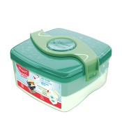 Boîte goûter concept carré 1bte & 2compartiments vert R.870105
