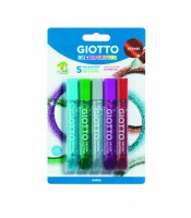 Colle glitter glue 5 tubes 10.5ml déco blister R.F545200