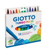 Feutres pointe large jumbo boîte de 12 giotto turbo color R.F07620000