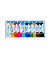 Gouache tube aluminium 10ml boite de 10 couleurs R.F301900    
