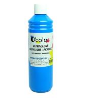 Peinture  acrylique 500ml bleu primaire R.0225