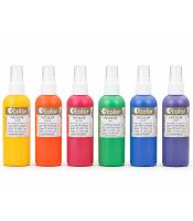 Peinture tissu fix' color coffret 6 x 100ml assorties R.1714