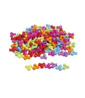 Perles spinner plastique Ø  10mm  sachet de 1000 ass R.1713